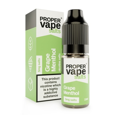 Proper Vape Grape Menthol 10ml Salts