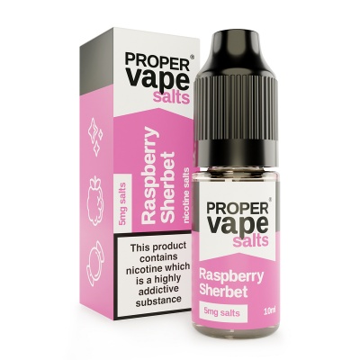 Proper Vape Raspberry Sherbet 10ml Salts